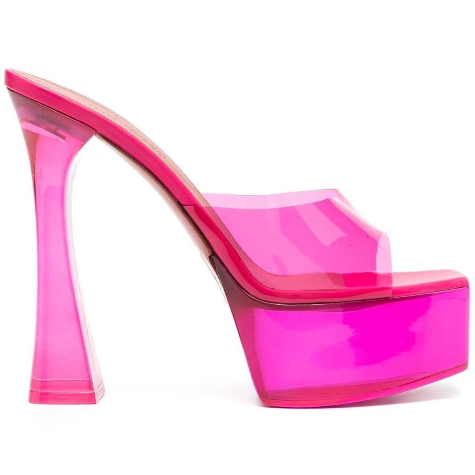 Amina Muaddi Amina Muaddi 140mm Dalida Glass platform sandals Size US 9.5 / IT 39.5 - 1 Thumbnail