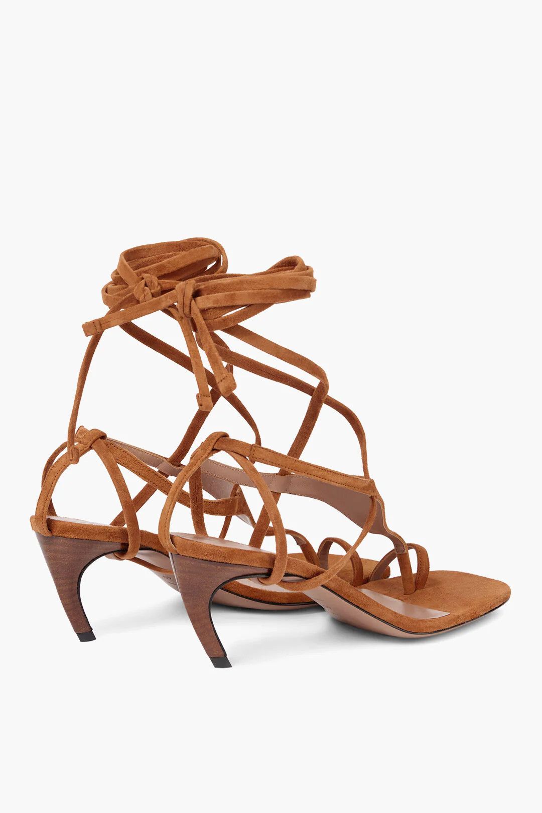 The Attico og1mm0426 Suede Thong Sandals in Orange Size US 8.5 / IT 38.5 - 2 Thumbnail