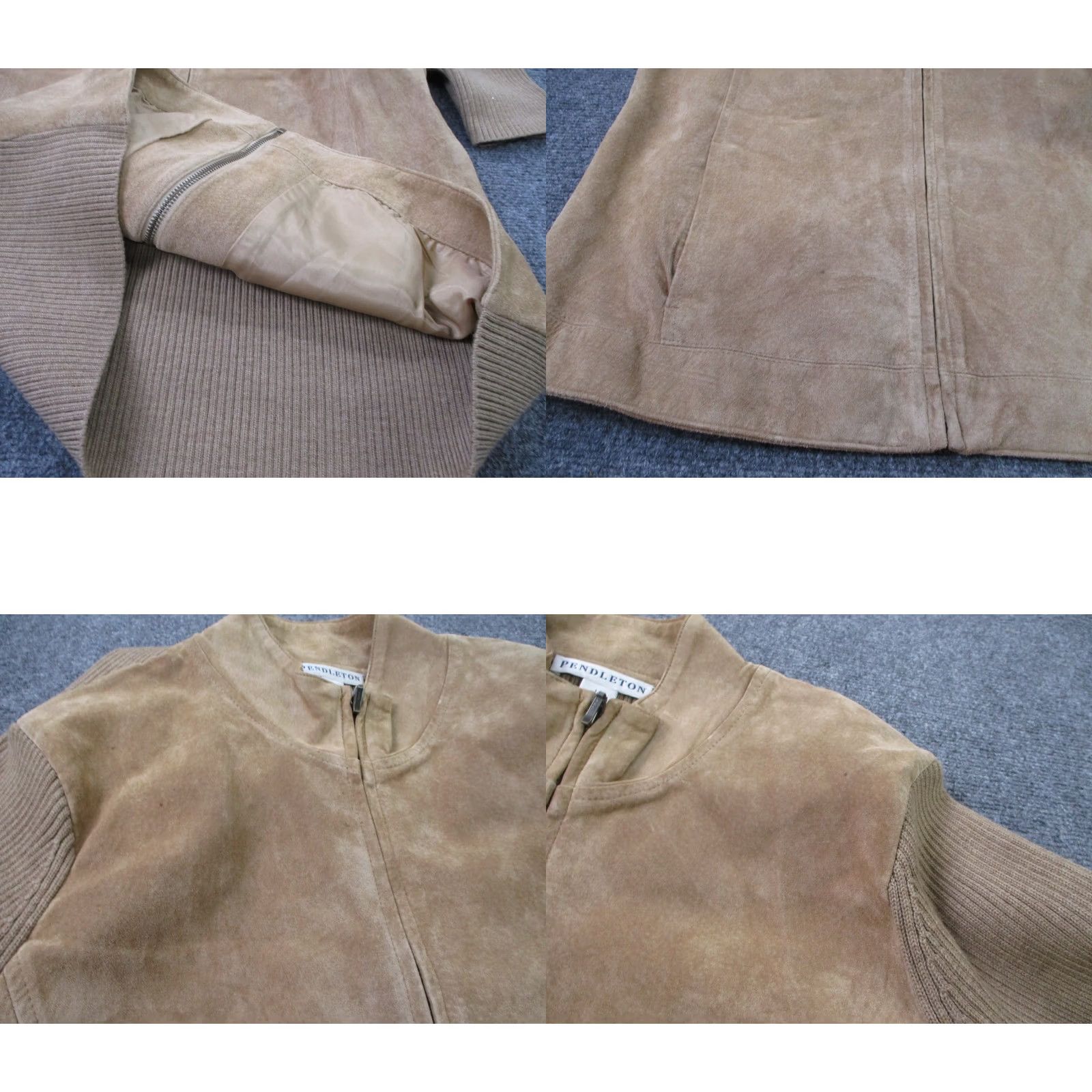 Pendleton Pendleton Jacket Womens L Beige Leather Wool Sweater Stretch Outdoors Classic Size L / US 10 / IT 46 - 8 Thumbnail