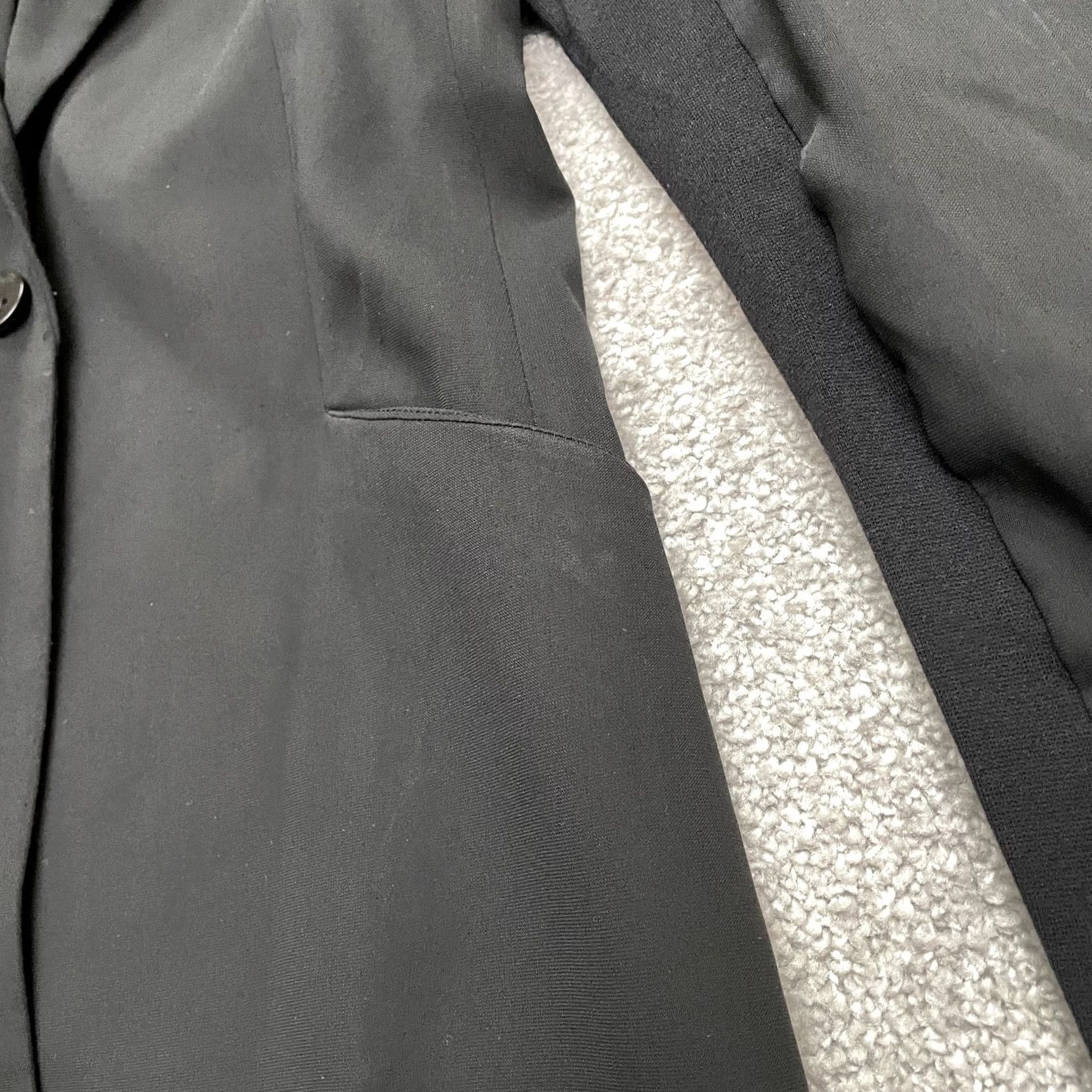 Bcbgmaxazria BCBGmaxazria Blazer Suit Jacket Womens Small Black Knotted Back Padded Shoulders Size S / US 4 / IT 40 - 4 Thumbnail