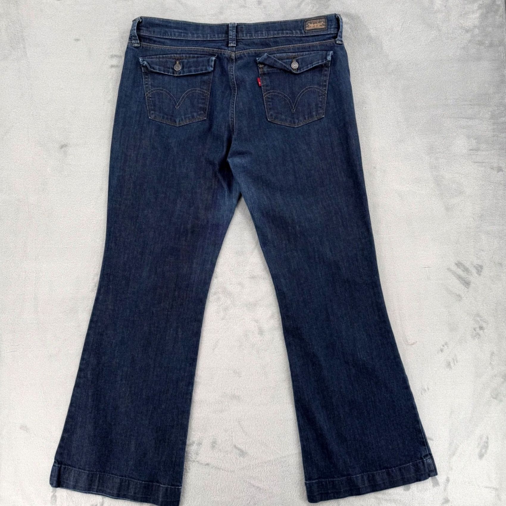 Levi's Levi's 544 Ultimate Lift Flare Jeans Dark Wash Denim Womens Size 16 Medium Size 38" / US 16 / IT 52 - 6 Thumbnail