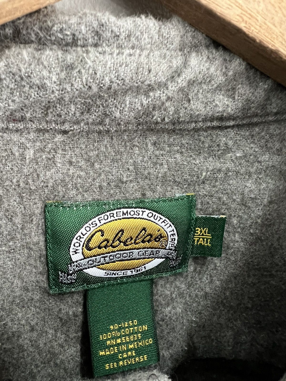 Cabelas Cabelas Button Up Shirt grey 3XL Size US XXL / EU 58 / 5 - 4 Thumbnail