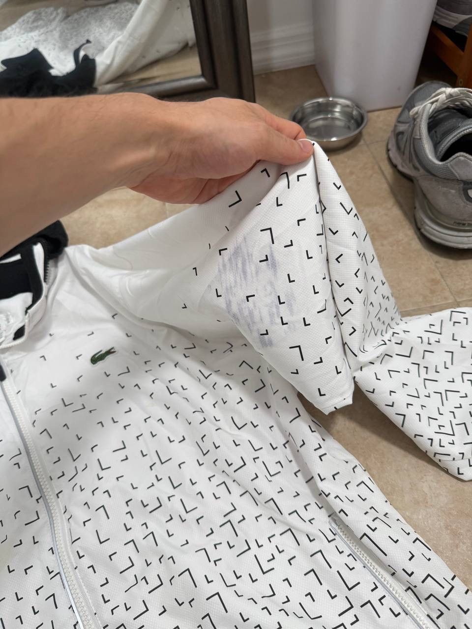 Lacoste Lacoste Sport Vintage white and black windbreaker jacket Size US M / EU 48-50 / 2 - 4 Thumbnail
