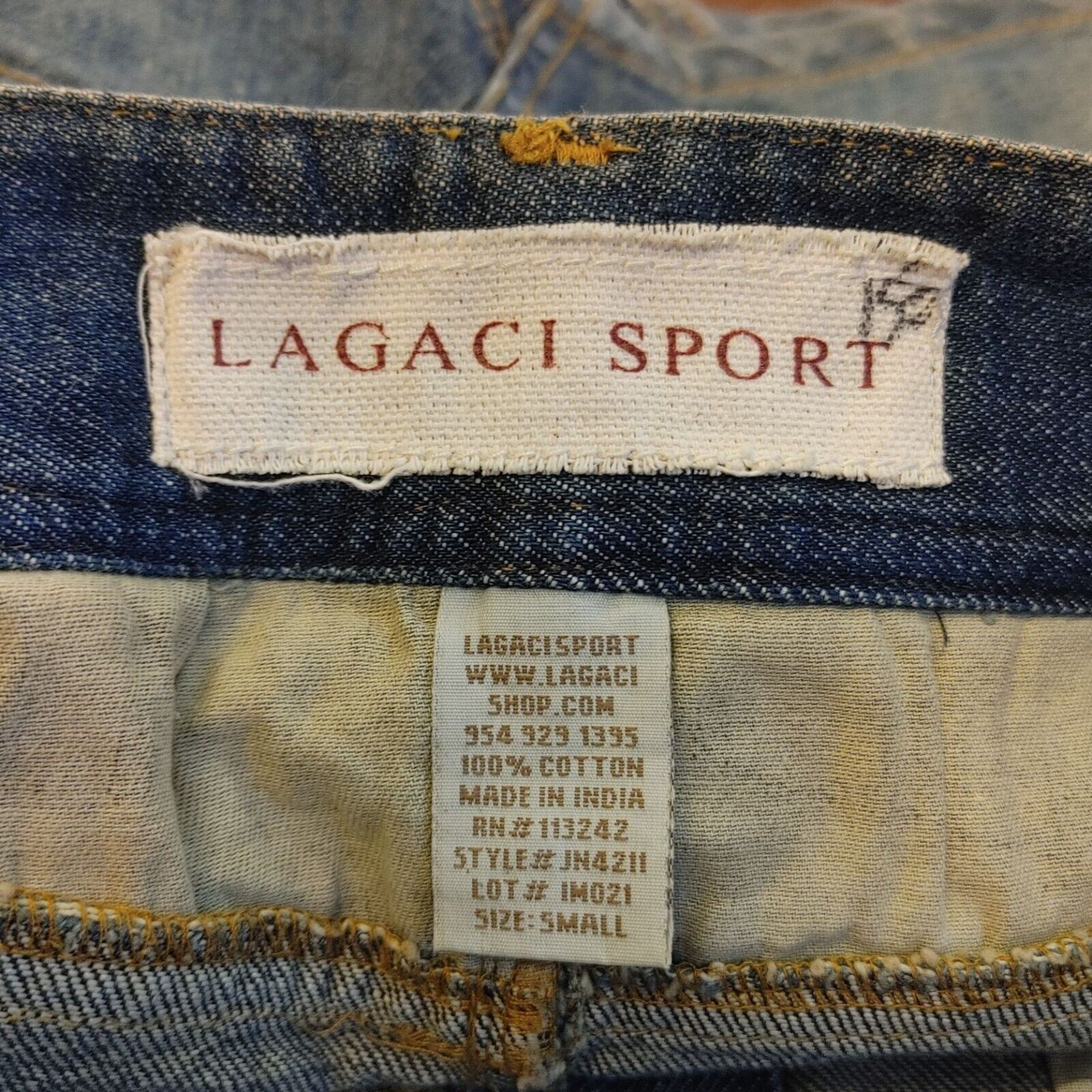 Other Lagaci Sport Women's Blue Denim Jean Mini Skirt Small Size 26" / US 2 / IT 38 - 3 Thumbnail