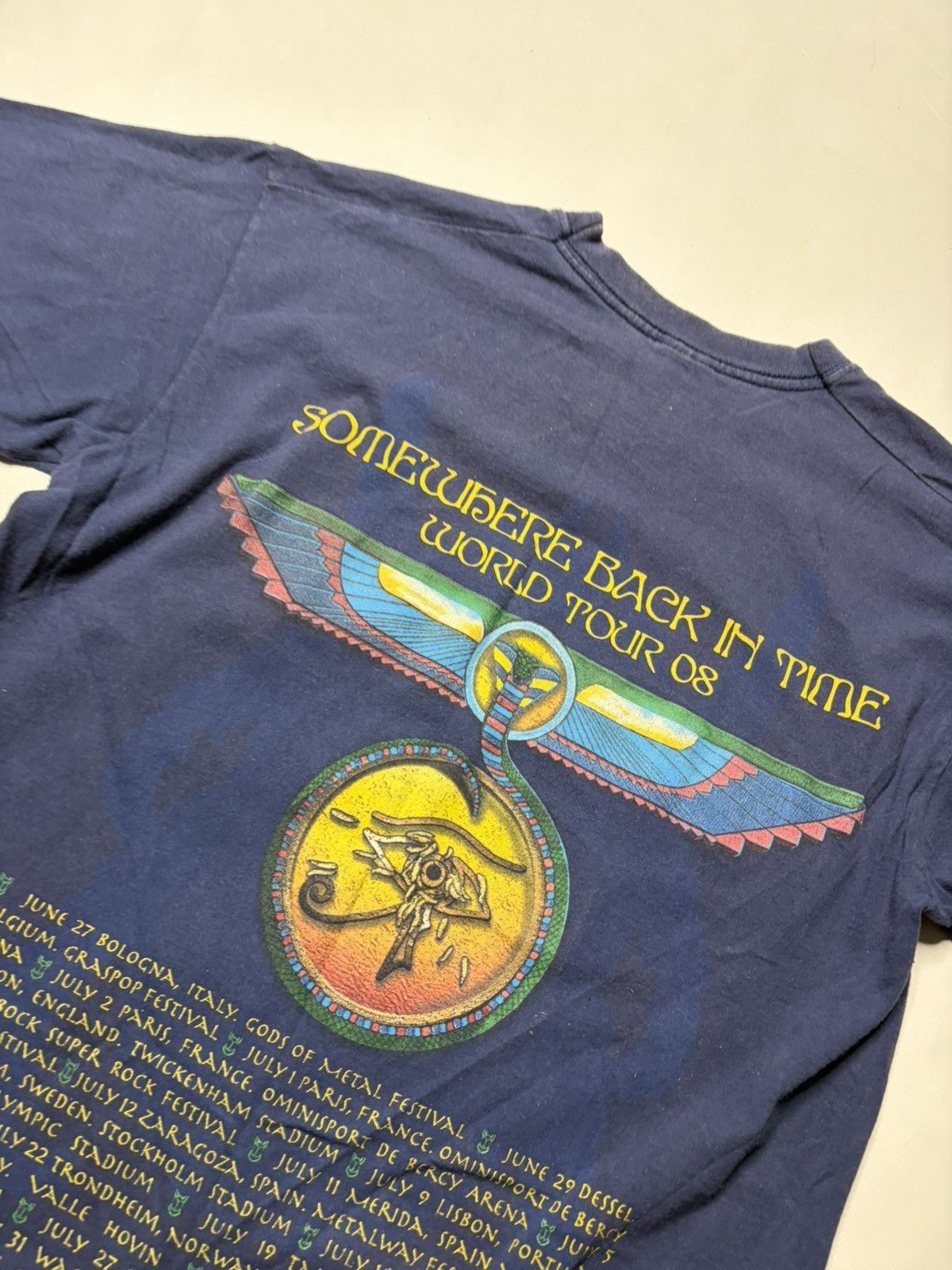 Vintage Vintage Iron Maiden 2008 toour t Shirts Size US S / EU 44-46 / 1 - 13 Thumbnail