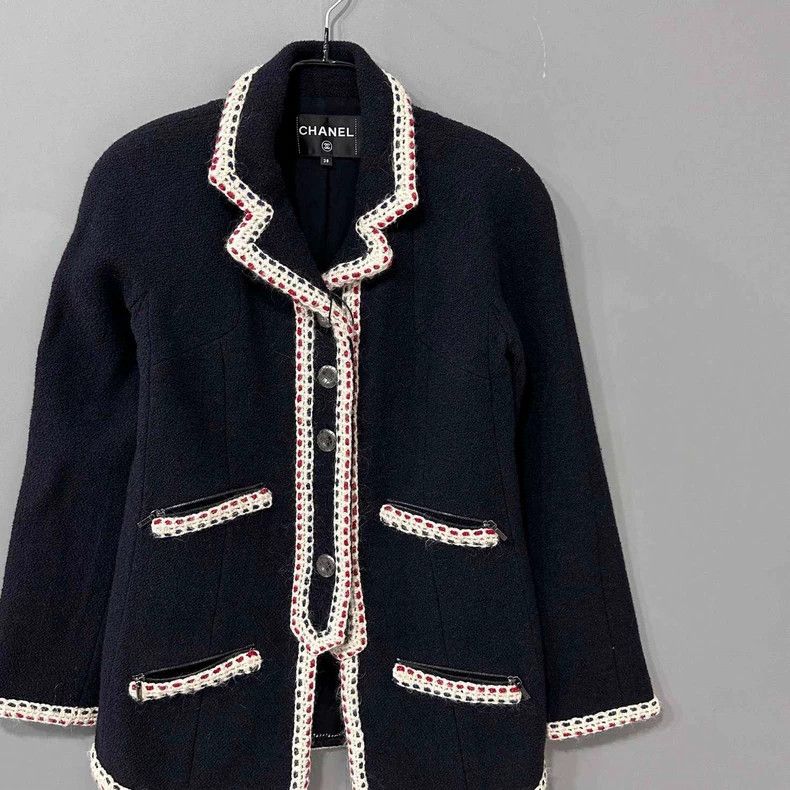Chanel Chanel Hamburger series classic black jacket 2504-Nextarrow Size XS / US 0-2 / IT 36-38 - 2 Thumbnail