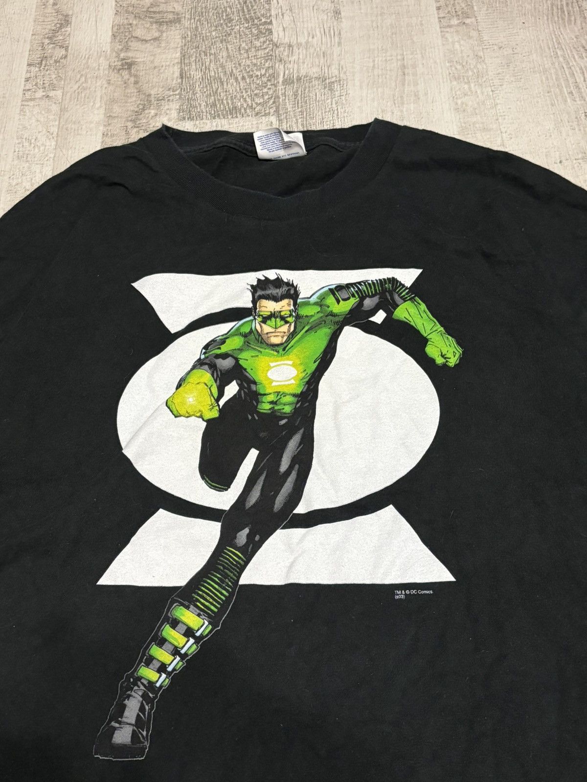 Hanes Vintage Green Lantern Superhero DC Comic XLarge black tees Size US XL / EU 56 / 4 - 2 Thumbnail