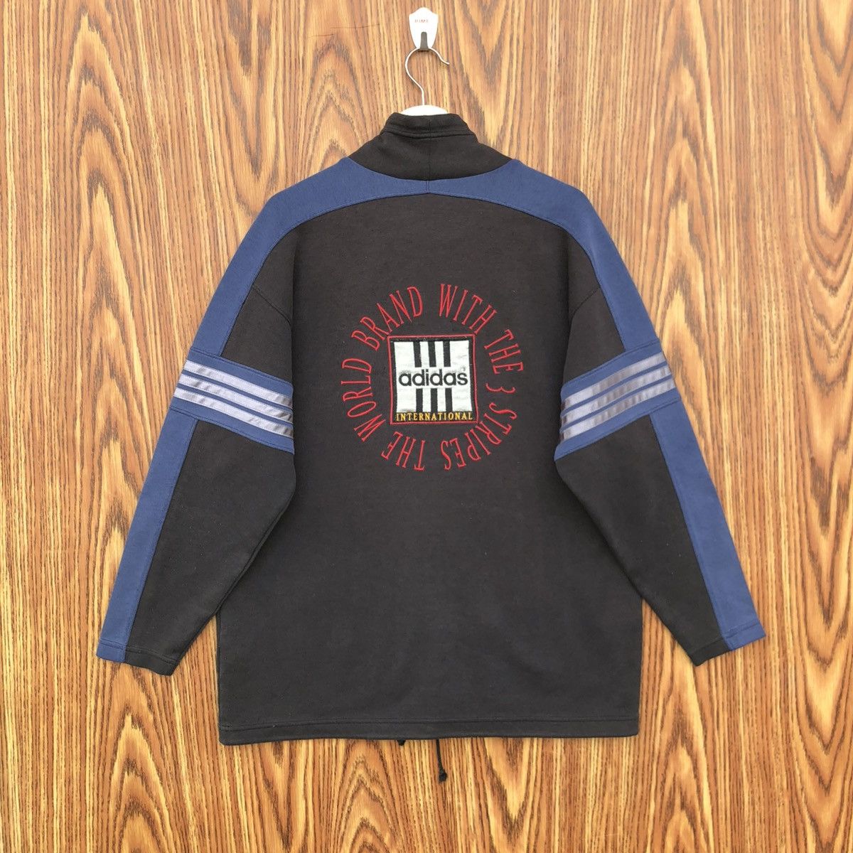 Adidas Vintage 90s Adidas Turtleneck Sweatshirt Size US L / EU 52-54 / 3 - 6 Thumbnail
