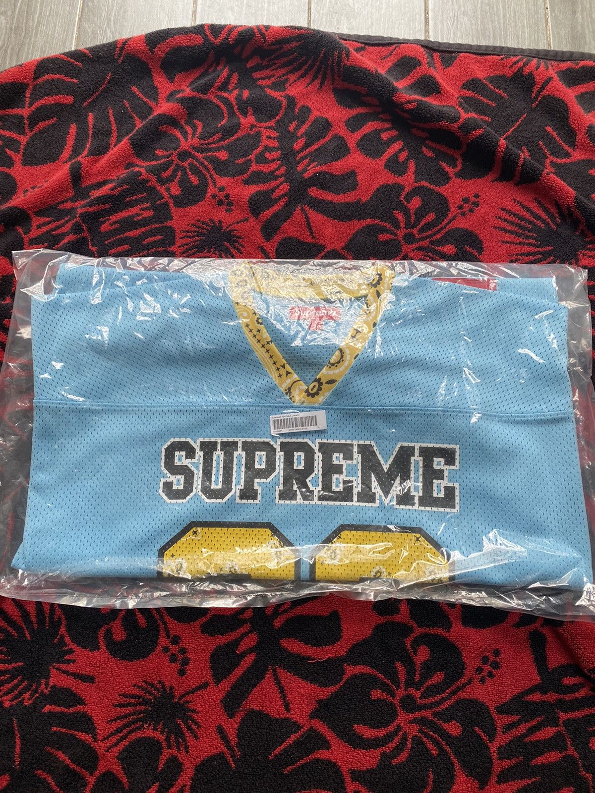 Supreme Supreme Bandana Football Jersey Blue XL | Grailed