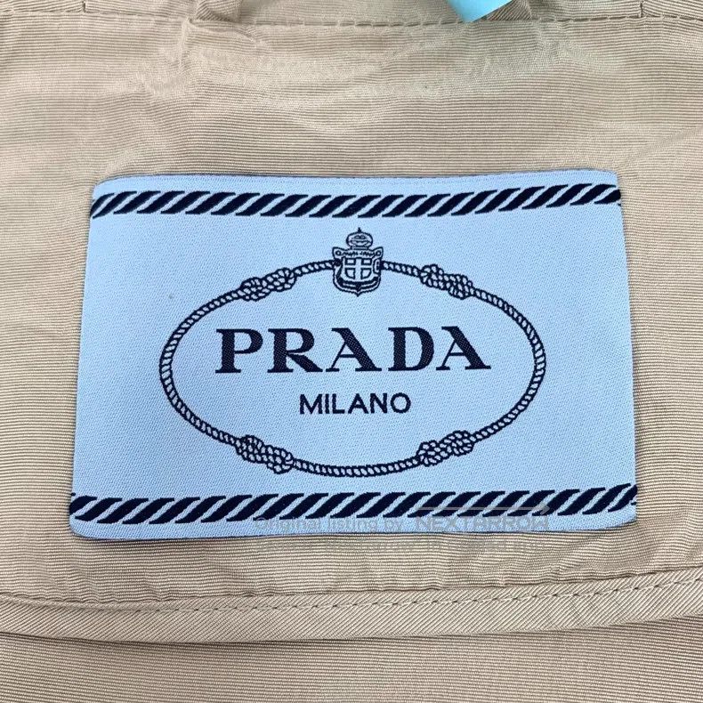 Prada Prada Khaki hooded drawstring zipper windbreaker jacket Size S / US 4 / IT 40 - 5 Thumbnail