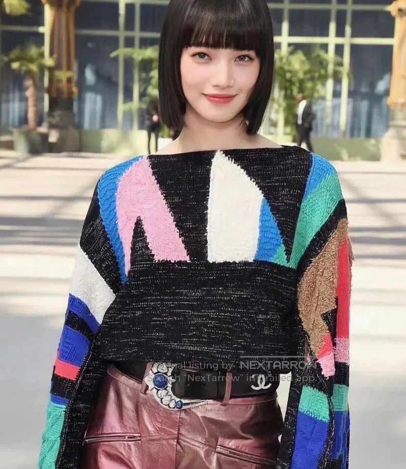 Chanel Chanel Colour block geometric colour block inlaid cashmere Size S / US 4 / IT 40 - 9 Thumbnail