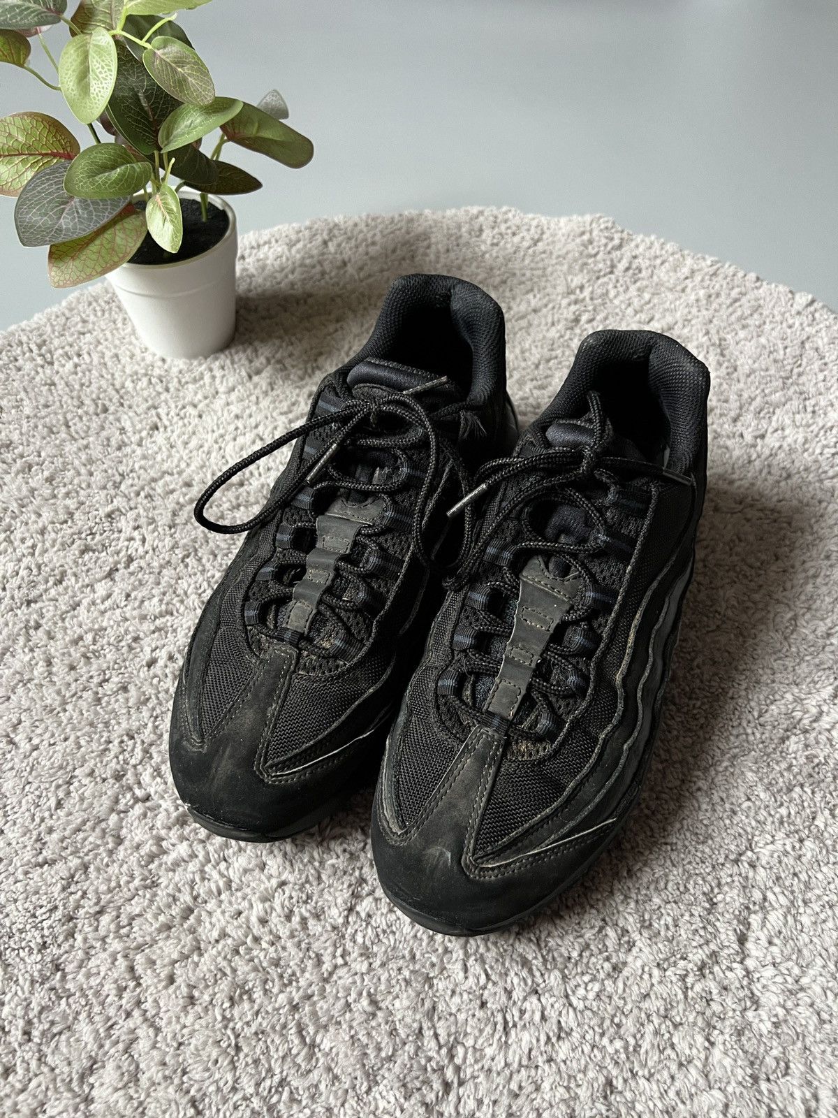 Black Shoes Nike Air Max 95 Essential Triple