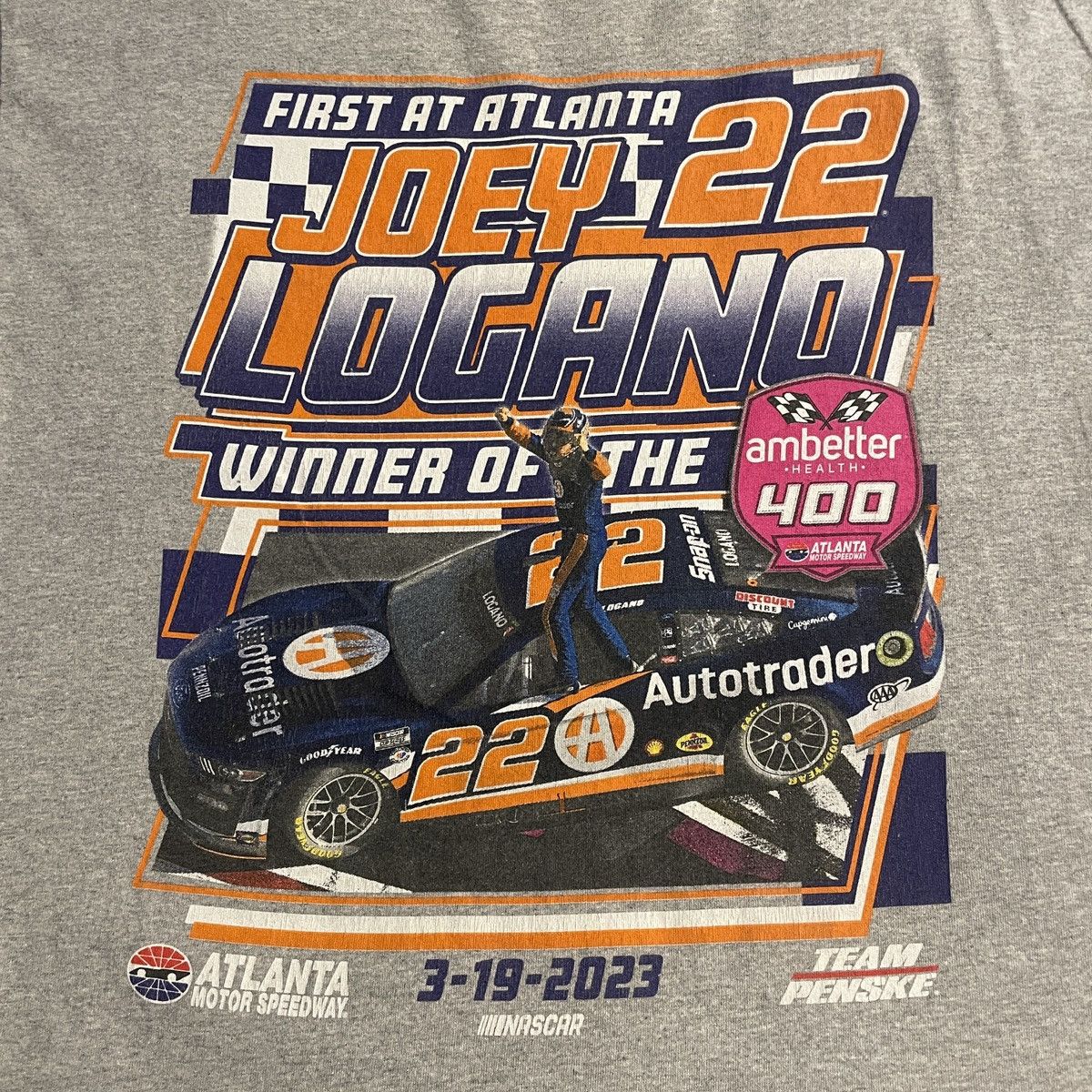 NASCAR Joey Logano #22 Team Penske NASCAR T Shirt Size US L / EU 52-54 / 3 - 2 Thumbnail