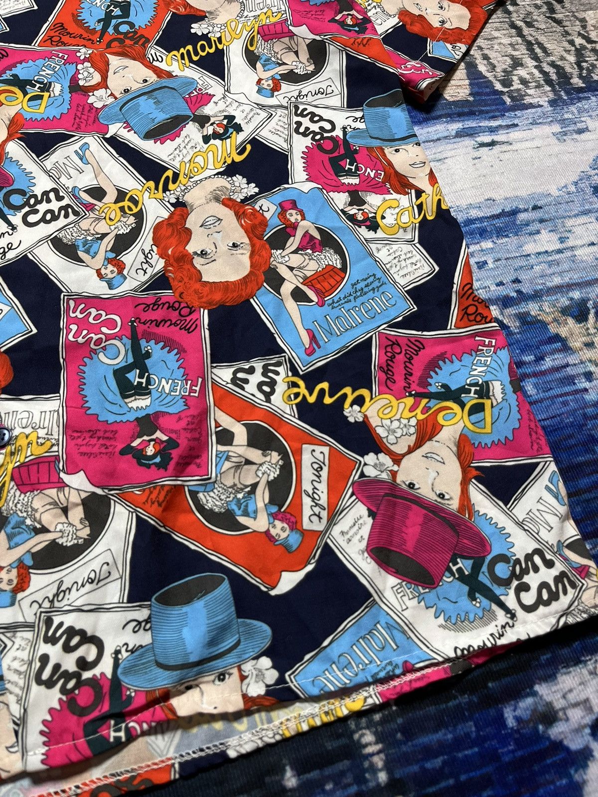 Designer × Japanese Brand 🔥Nine Nuts By Nissy Naked Girl Full Print Shirts Button Up Size US XL / EU 56 / 4 - 8 Thumbnail