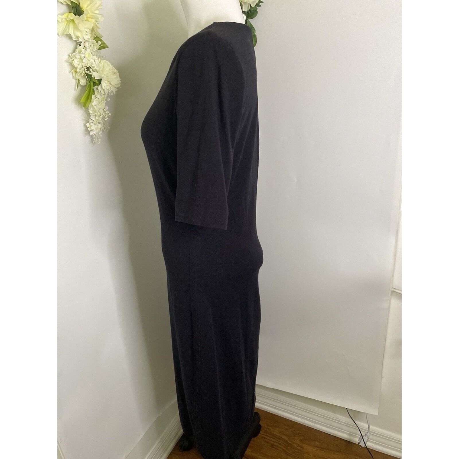 Diane von Furstenberg Diane Von Furstenberg Women Scoop Neck Short Sleeve Midi Dre Size L / US 10 / IT 46 - 10 Thumbnail