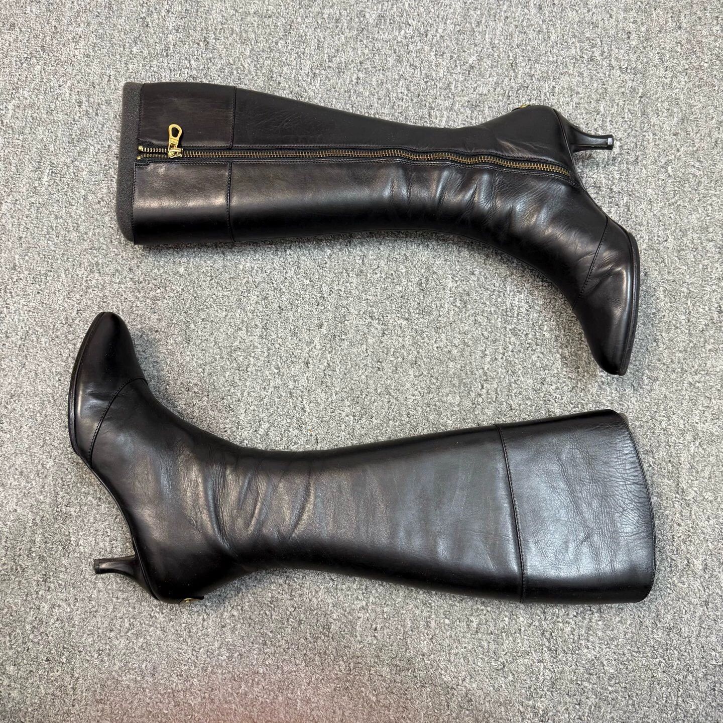 Bally Bally Knee-high Leather Boots Black 36 EU Mint Size US 5 / IT 35 - 5 Thumbnail