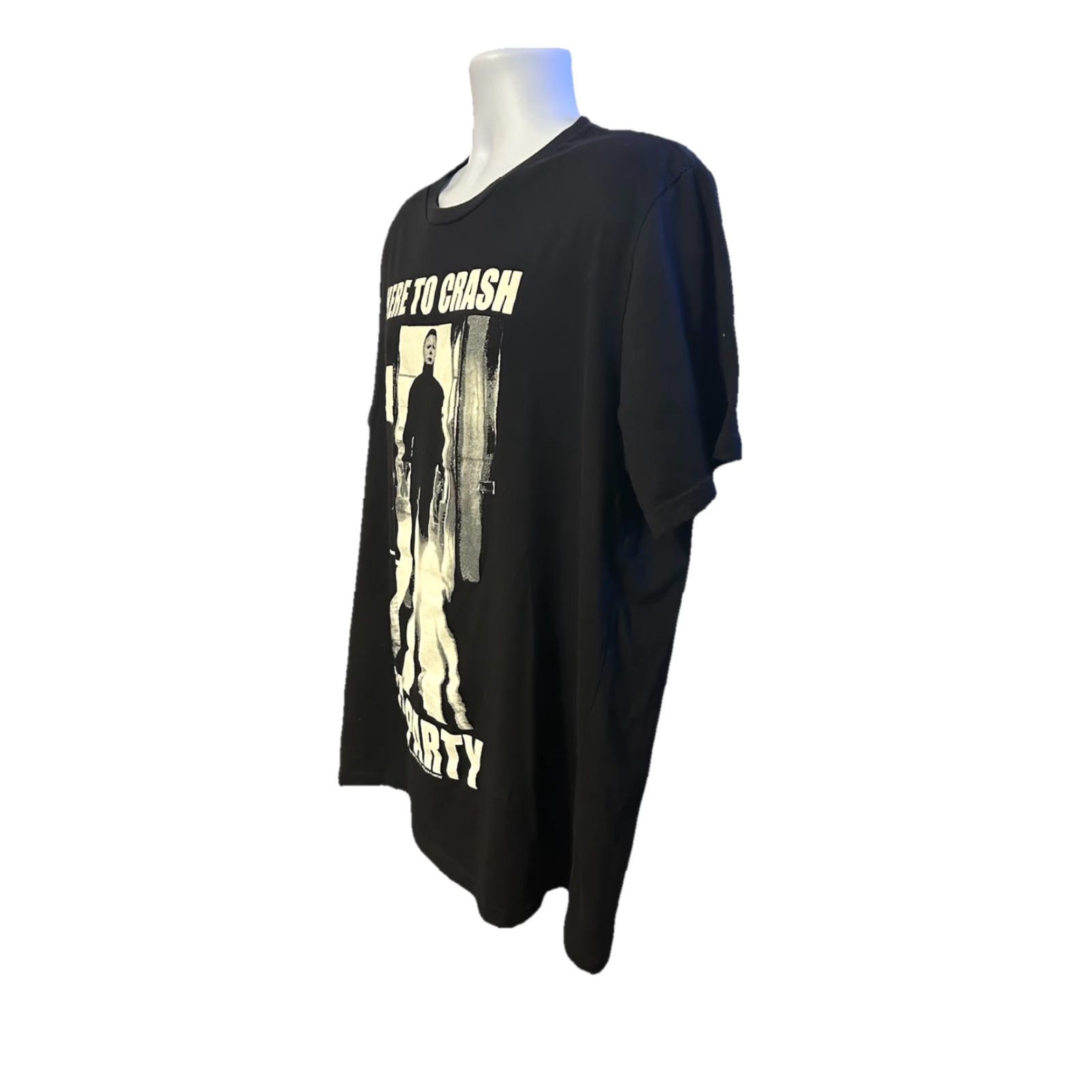Vintage Here To Crash The Party Halloween 2 Michael Myers Shirt Men 2XL Black Graphic Size US XXL / EU 58 / 5 - 3 Thumbnail