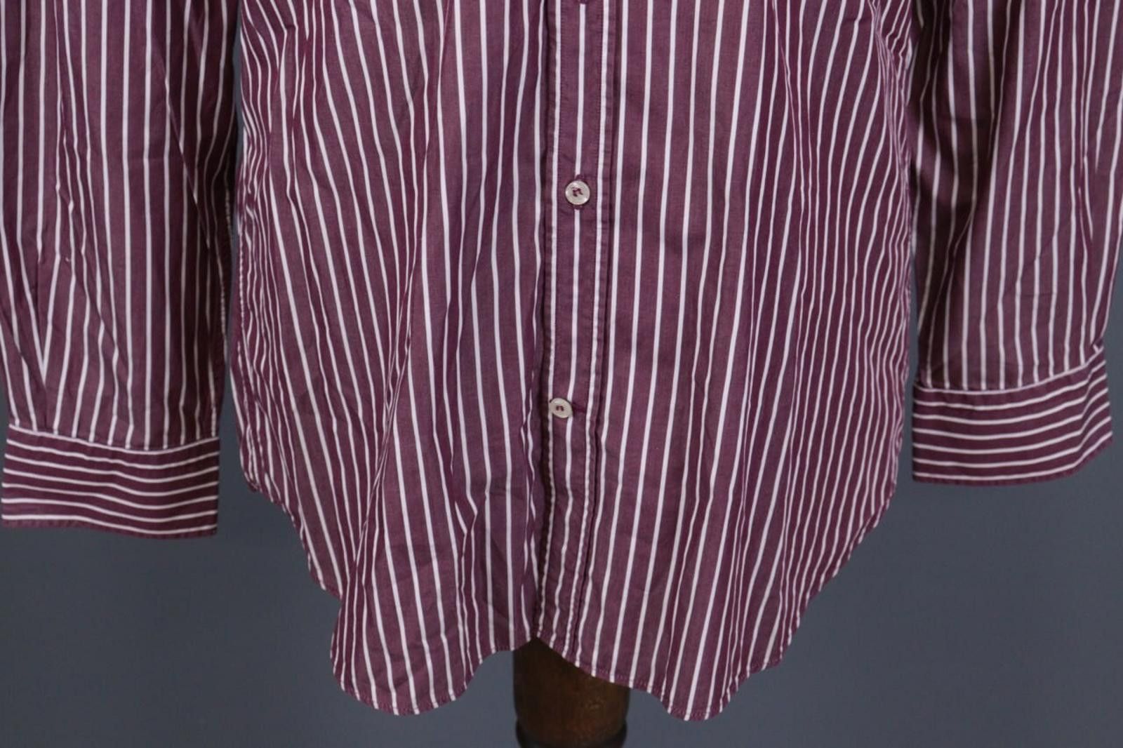 Paul & Shark Paul & Shark Yachting Burgundy Striped Shirt Size 41 Size US M / EU 48-50 / 2 - 4 Thumbnail