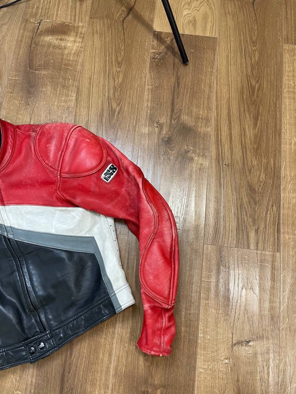 Genuine Leather × Vintage Vintage Genuine Leather 90’s Y2K Red Racing IXS Faded Jacket Size US M / EU 48-50 / 2 - 5 Thumbnail