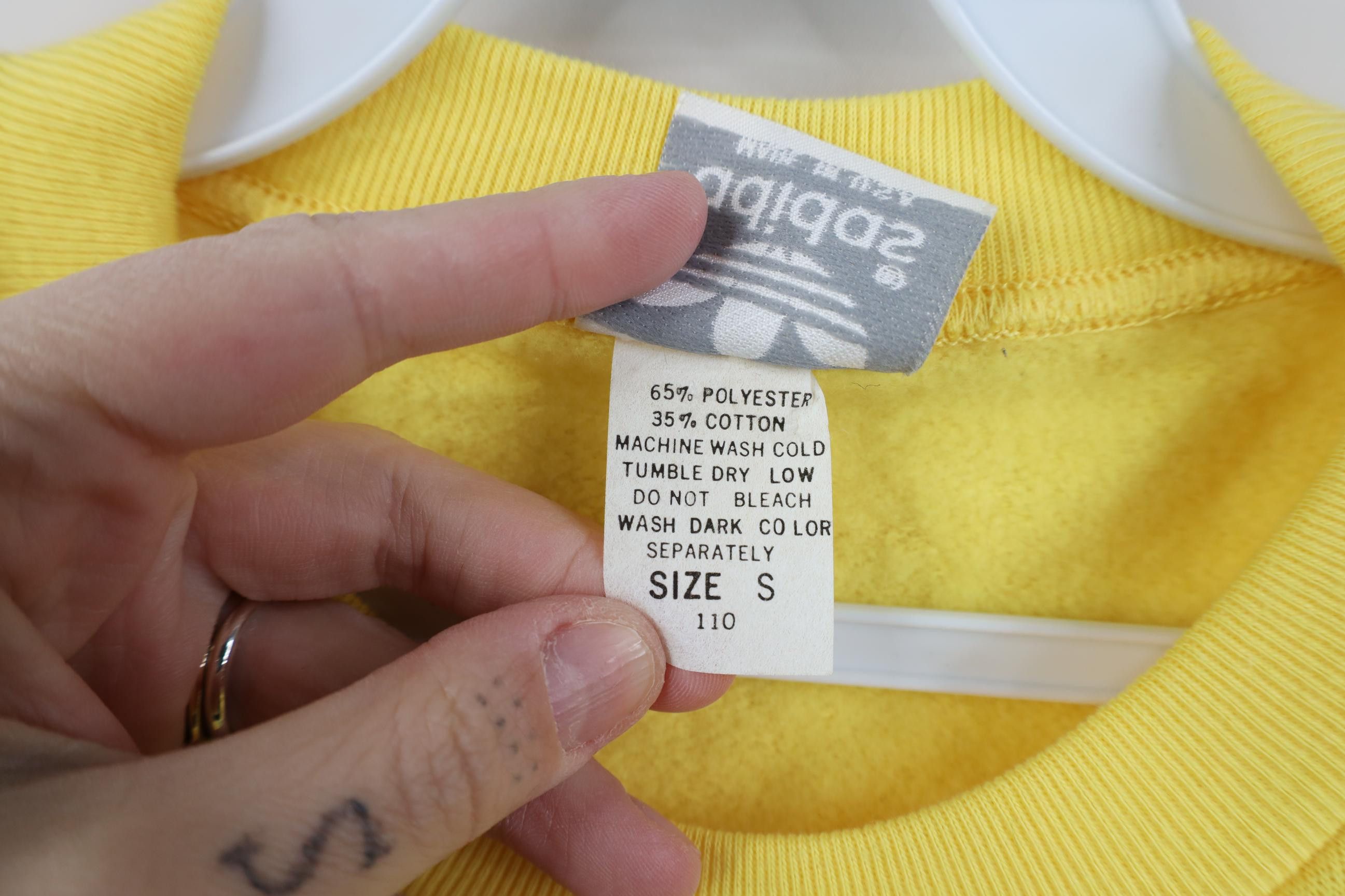 Adidas Deadstock Vintage 80s Adidas Sweatshirt Vest USA Yellow Size US S / EU 44-46 / 1 - 9 Thumbnail