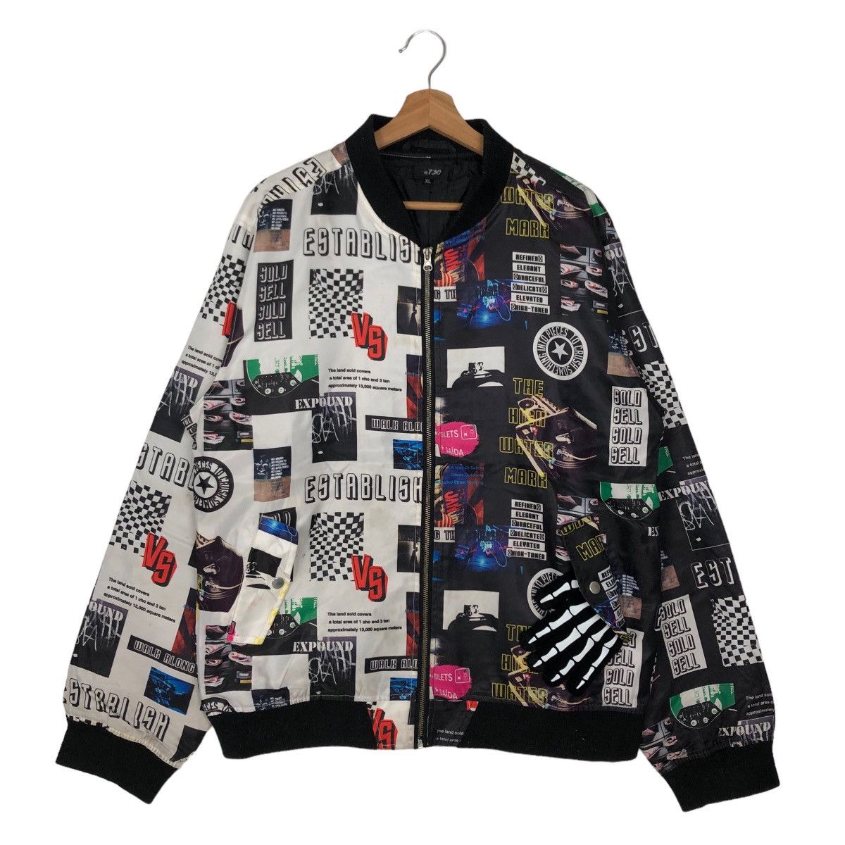 STREETWEAR DESIGN RARE BOMBER JACKET BIG LOGO