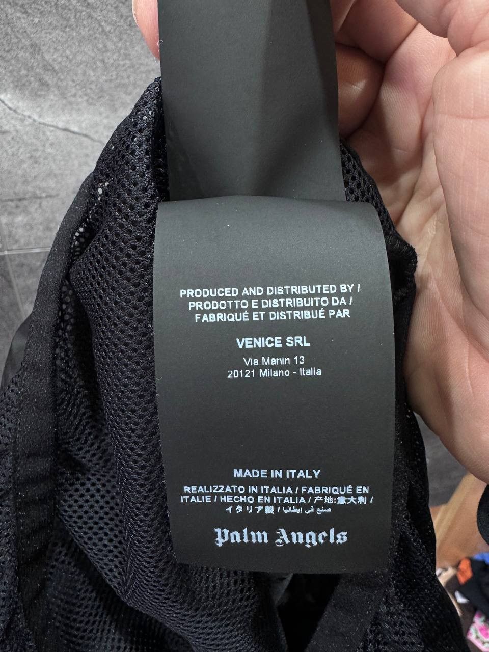 Palm Angels Palm Angels Mid Length Logo Print Swim Shorts Men’s Black Size US 32 / EU 48 - 15 Thumbnail