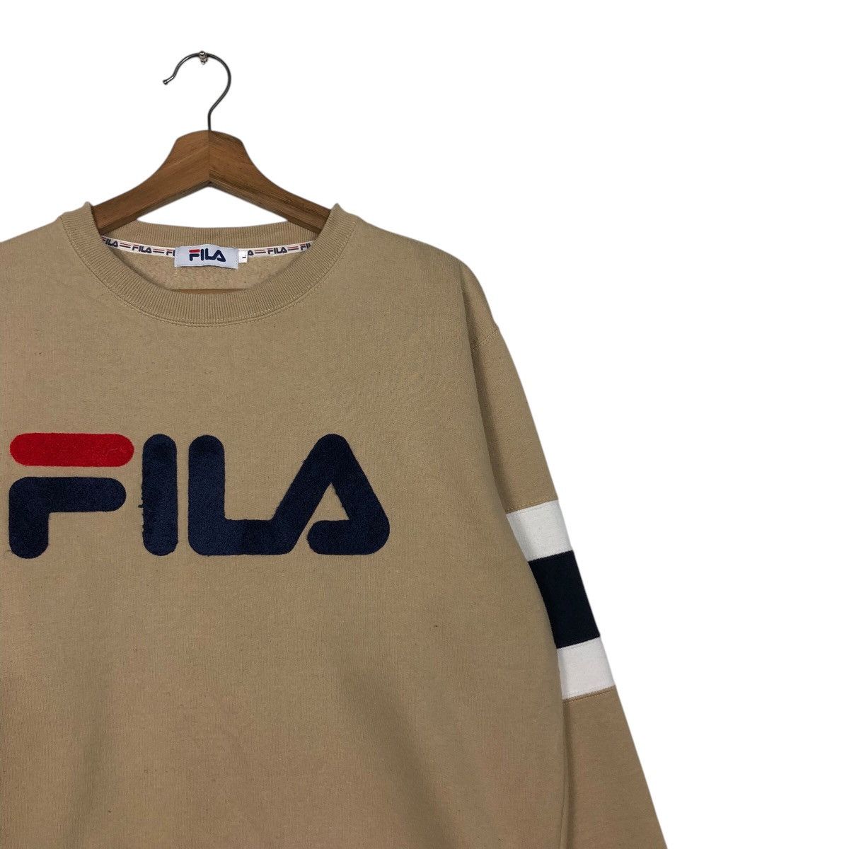 Fila × Japanese Brand 📌Vintage Sweatshirt Fila Big Logo Spell Out Size US L / EU 52-54 / 3 - 7 Thumbnail