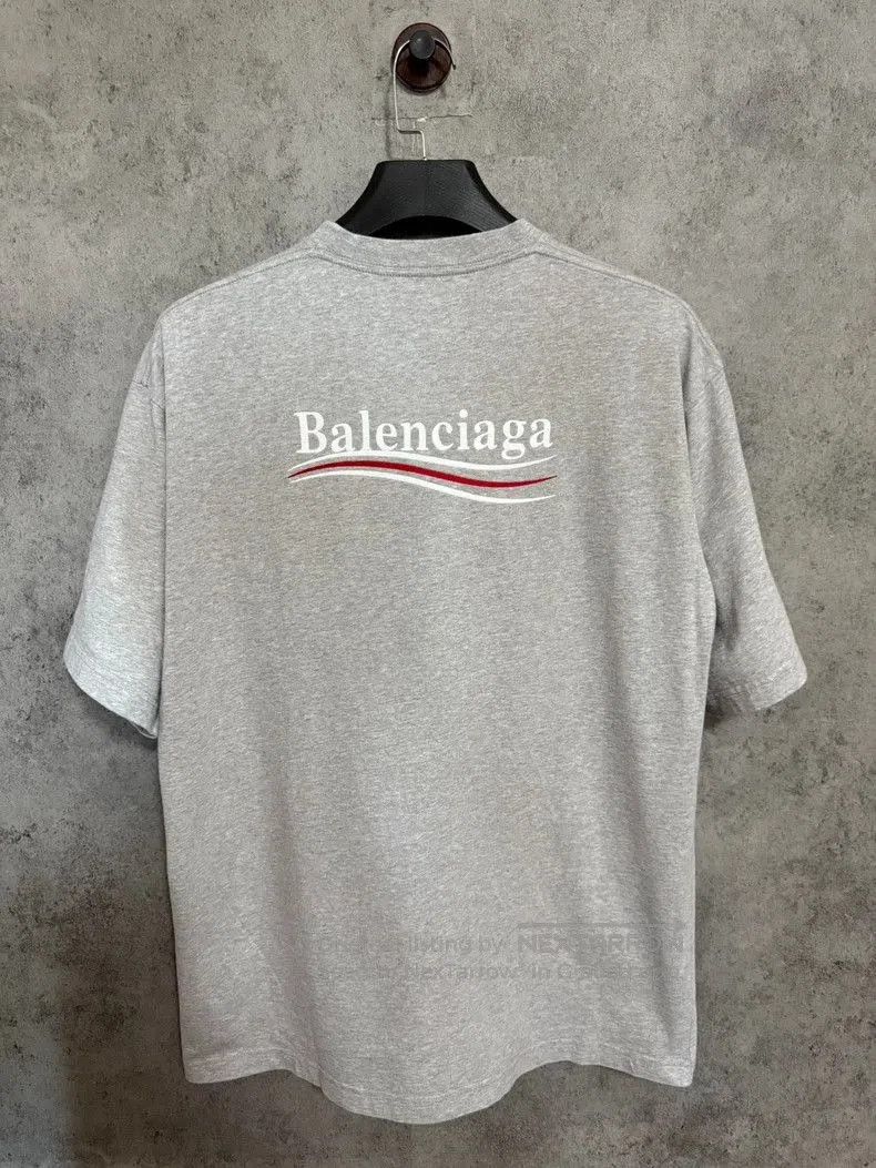 Balenciaga Balenciaga Gray Embroidered Cola T-shirt. Size US M / EU 48-50 / 2 - 6 Thumbnail
