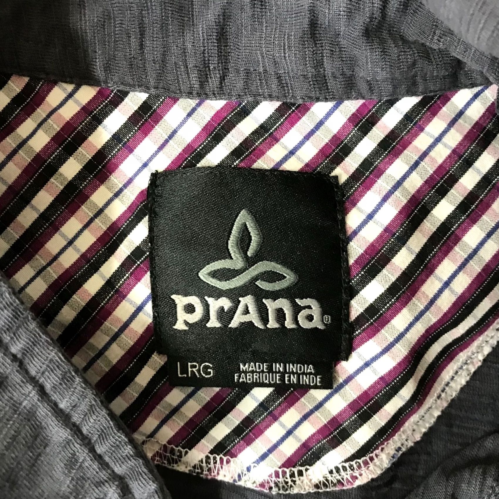 Prana PRANA MEN'S L GRAY SHORT SLEEVE BUTTON-UP ORGANIC COTTON SHIRT Size US L / EU 52-54 / 3 - 6 Thumbnail