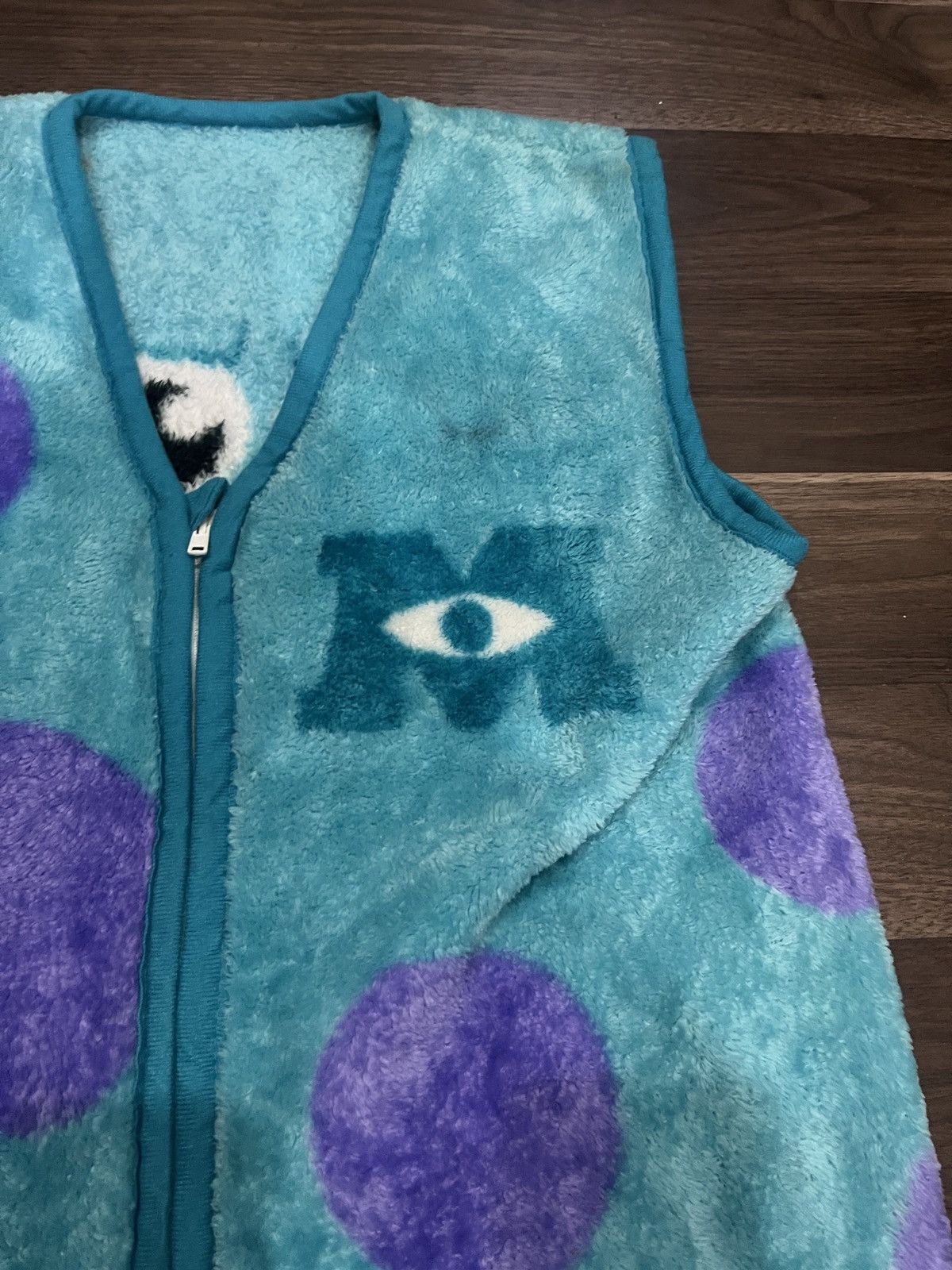 Disney Cute Cartoon Monster Incorporate Blue Vest Size US M / EU 48-50 / 2 - 4 Thumbnail