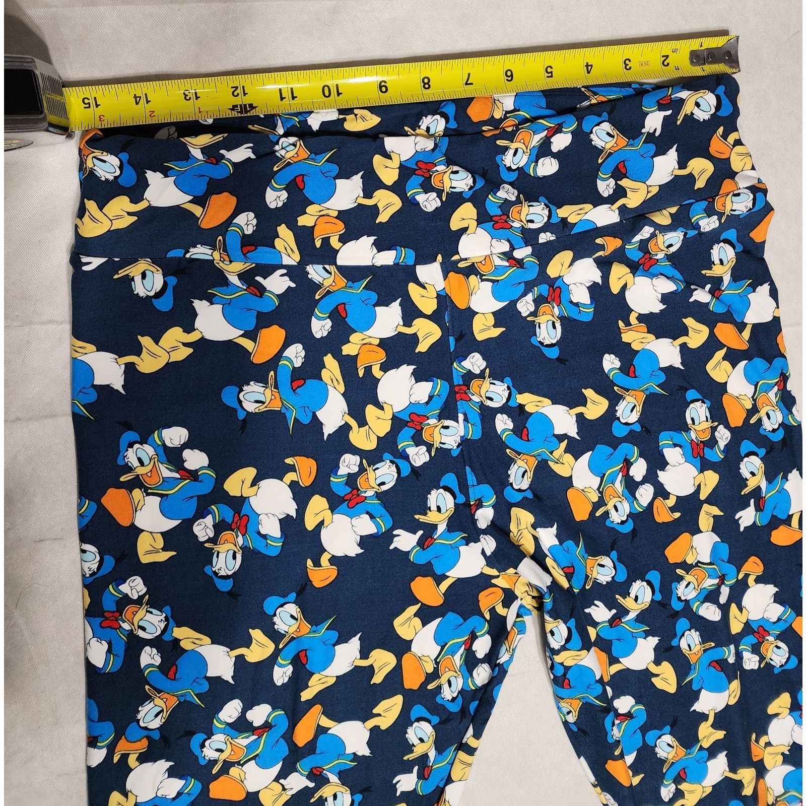 Other LuLaRoe Disney Donald Duck Leggings OS Tall & Curvy Stretch Size 27" / US 4 / IT 40 - 2 Thumbnail