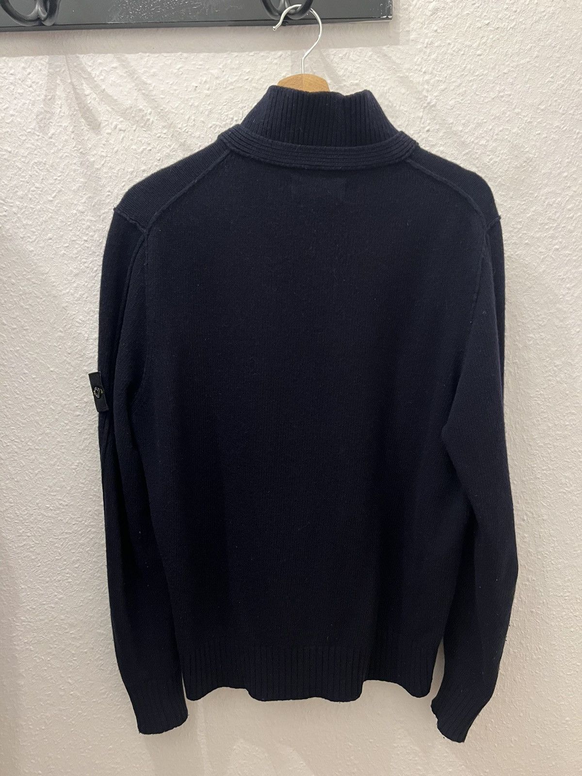 Stone Island Stone Island Wool Knit 1/4 Zip Pullover Size US L / EU 52-54 / 3 - 3 Thumbnail