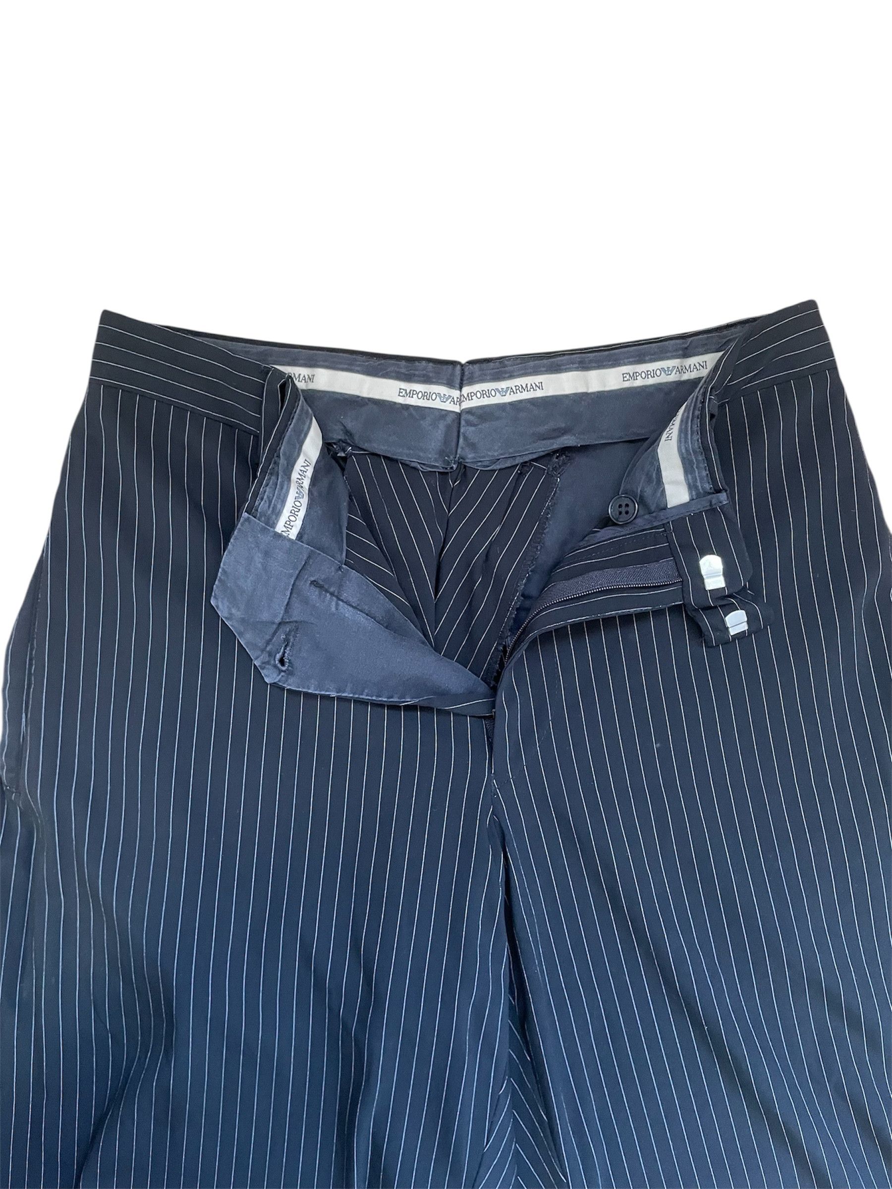 Emporio Armani Emporio Armani Baggy Pinstripe Pants Size US 32 / EU 48 - 3 Thumbnail