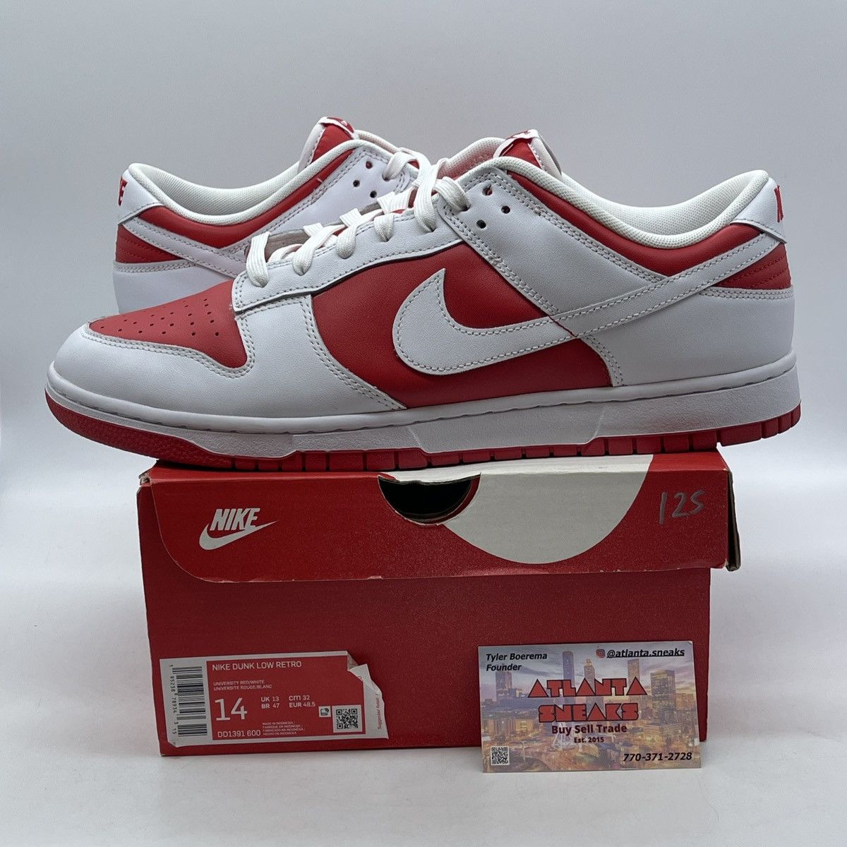Nike Dunk low championship red Size US 14 / EU 47 - 1 Thumbnail