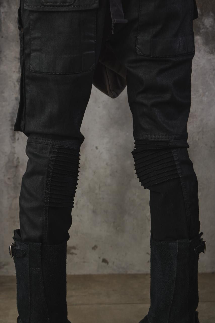 Rick Owens Drkshdw Rick Owens Drkshdw Waxed Memphis Cut Denim Size US 33 - 6 Thumbnail