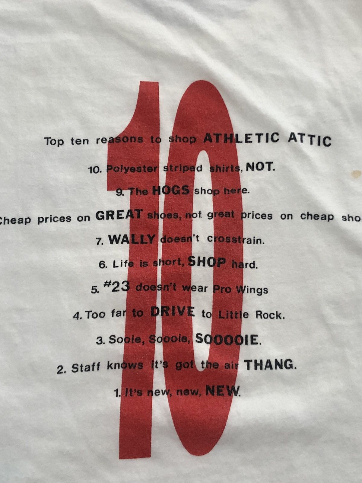 Vintage 90s Athletic Attic Sports Shop 10 Reasons to Shop Tee Size US XL / EU 56 / 4 - 3 Thumbnail