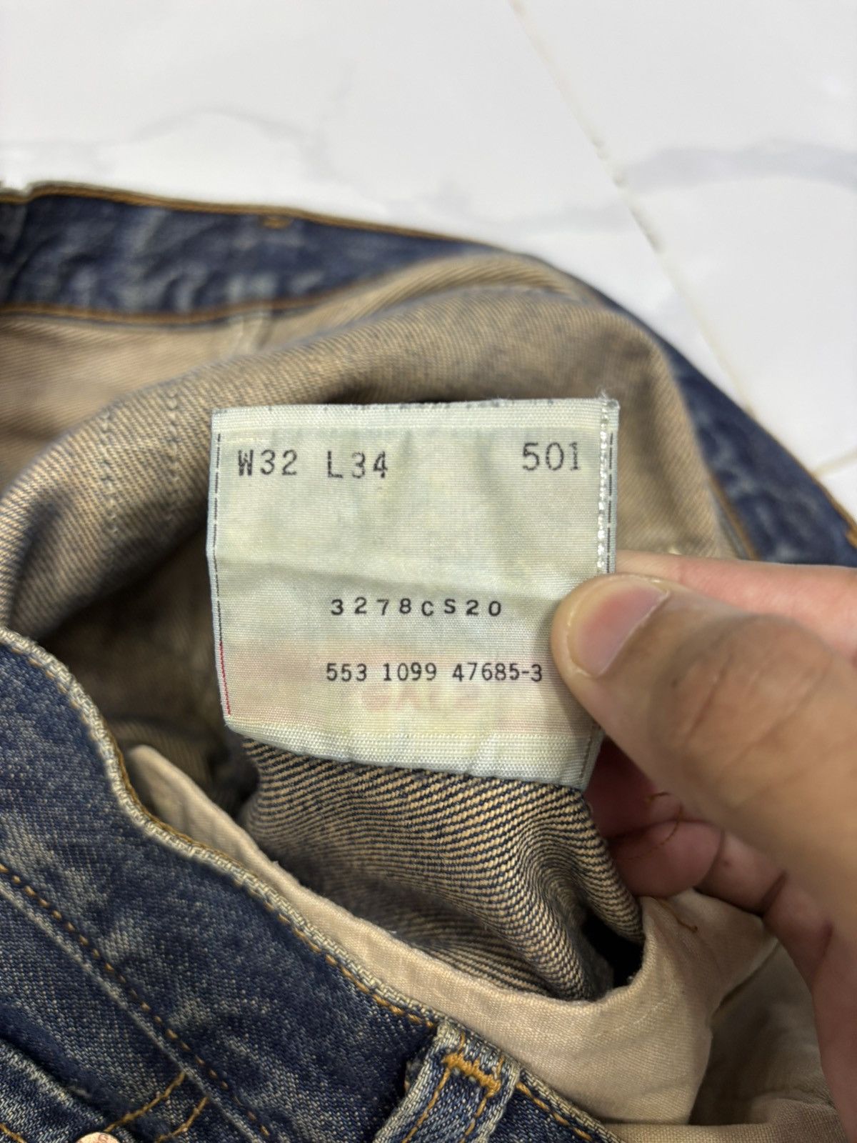 Kapital 🔥VINTAGE LEVIS 501 DISTRESSED PATINA AGED DENIM JEANS Size US 32 / EU 48 - 11 Thumbnail