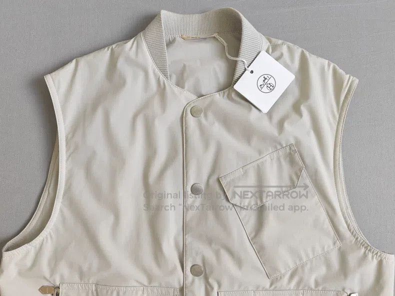 Hermes Hermes Men's vest vest, nylon fabric, multi-pocket design Size US M / EU 48-50 / 2 - 2 Thumbnail