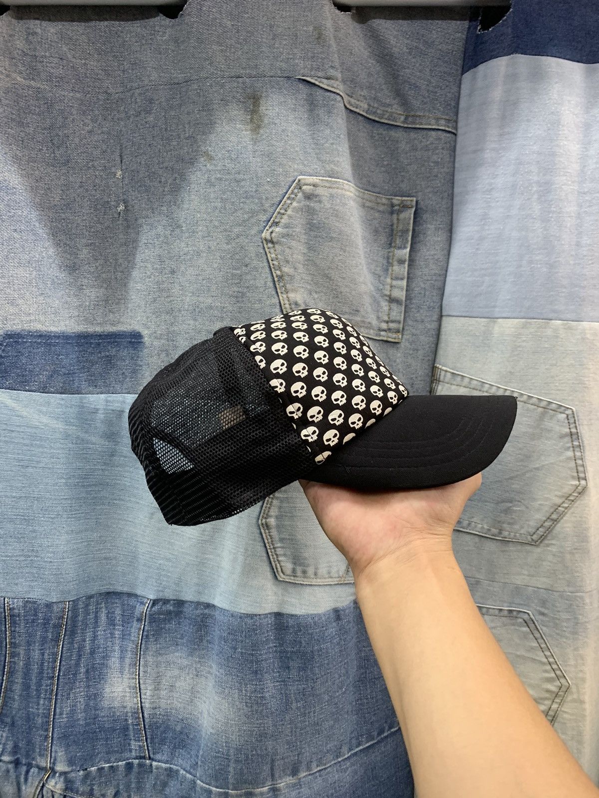 Thrasher × Vintage Zero Skateboards trucker hats 90s skulls Size ONE SIZE - 2 Thumbnail