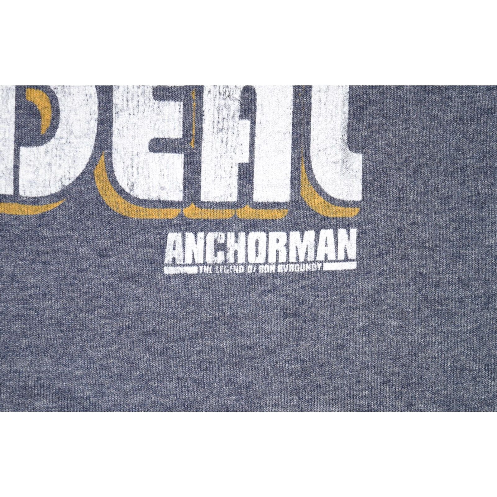 Vintage VINTAGE ANCHORMAN RON BURGANDY MENS M T-SHIRT BLUE COTTON POLYESTER KNIT LOGO MOVIE PROMO 90s? Size US M / EU 48-50 / 2 - 3 Thumbnail