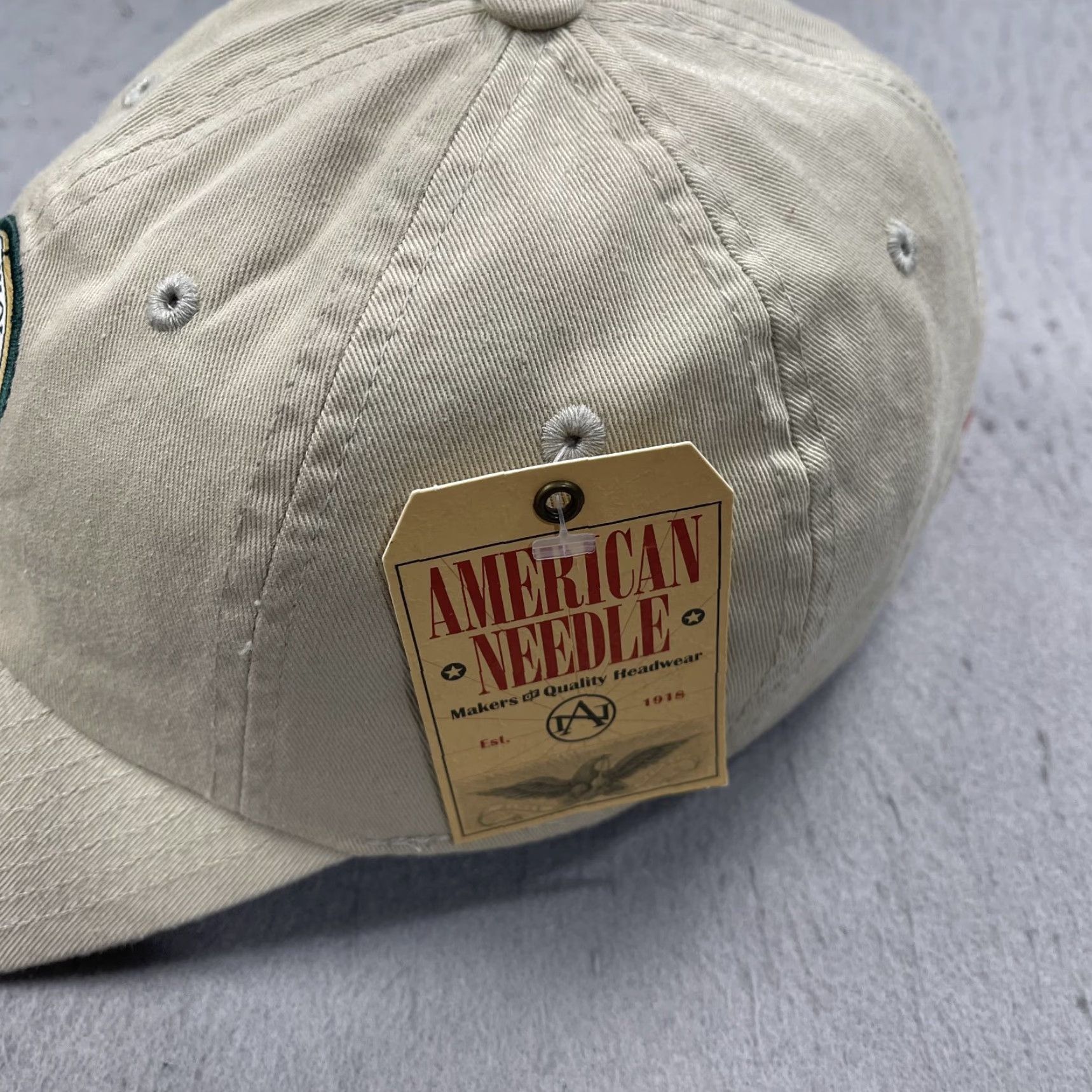 American Needle VINTAGE Evans Scholar Golf Hat Adult American Needle Strapback Cap Par Club Caddy NWT Size ONE SIZE - 3 Thumbnail