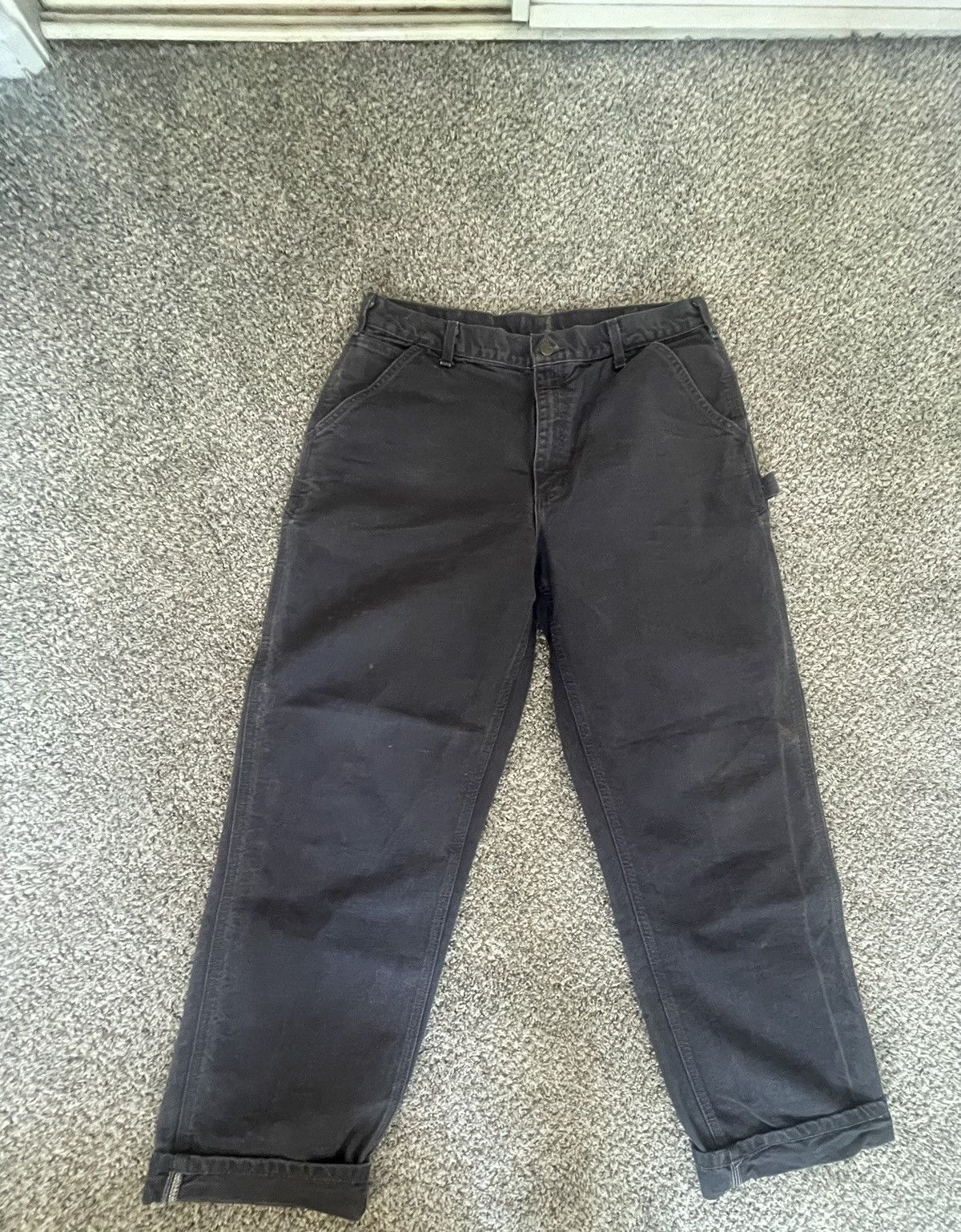 Carhartt × Vintage Navy Carhartt Carpenter Pants Size US 36 / EU 52 - 1 Thumbnail
