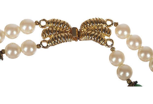 Designer Mimi di N Faux-Pearl & Jade Necklace Size ONE SIZE - 5 Thumbnail