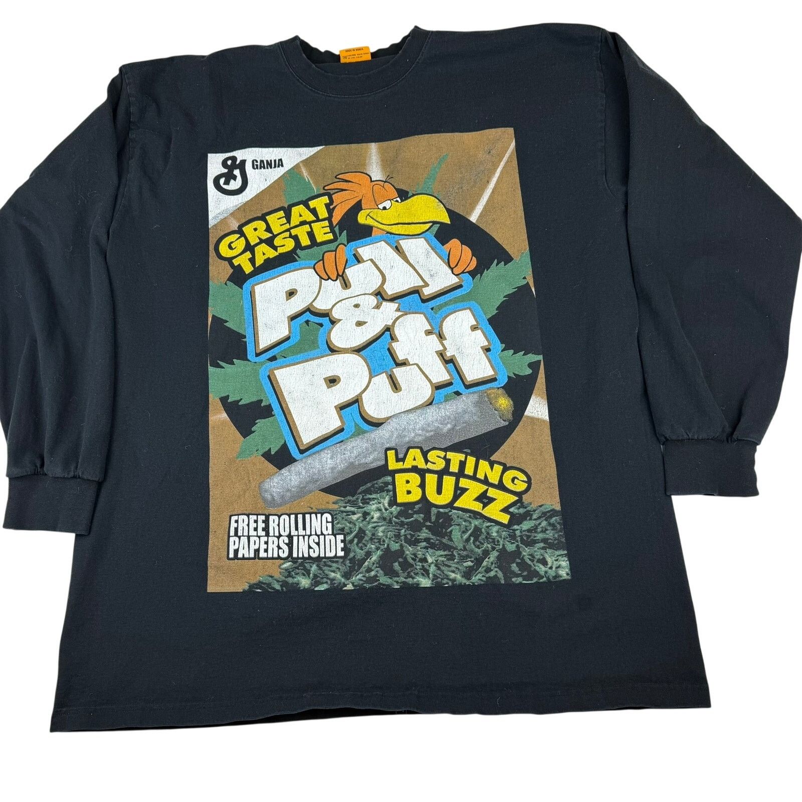 Other Vintage Ganja Puff Long Sleeve T-Shirt - 2XL Size US XXL / EU 58 / 5 - 1 Thumbnail