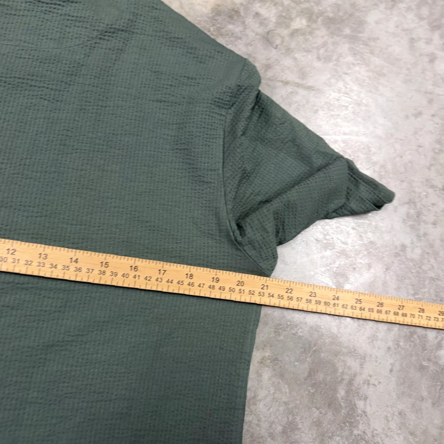 Scotch & Soda Scotch & Soda Shirt Mens Medium Green Thermal Waffle Knit Crewneck Tee Casual Size US M / EU 48-50 / 2 - 5 Thumbnail