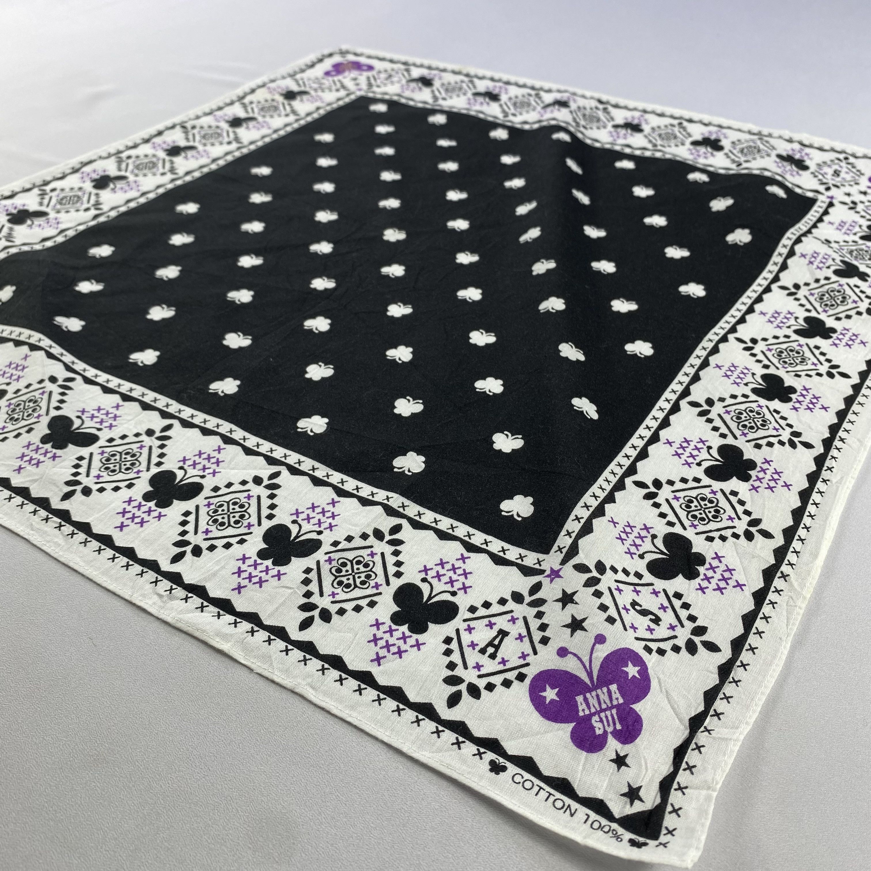 Vintage Anna Sui Bandana/ Handkerchief / Neckerchief Size ONE SIZE - 4 Thumbnail