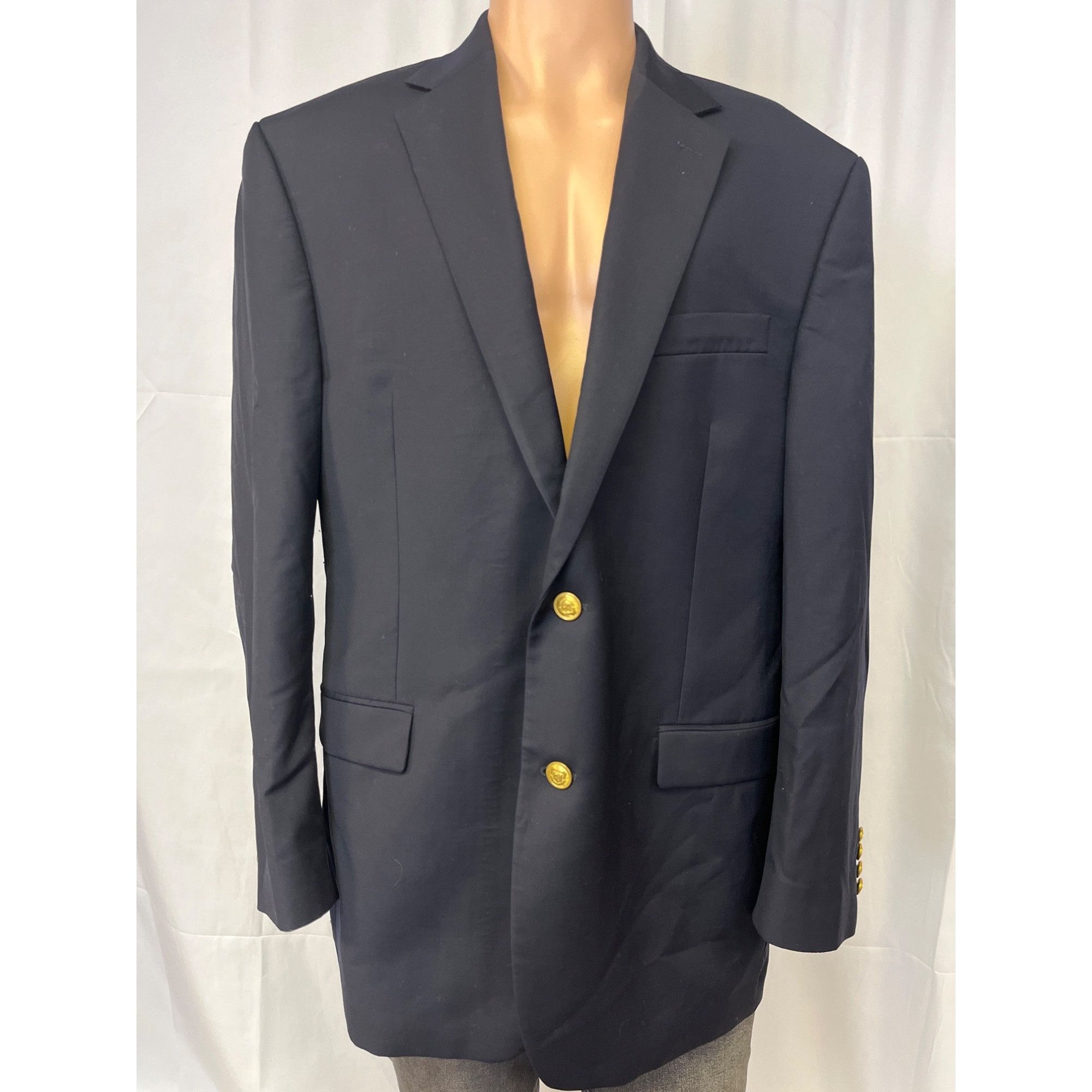 Lauren Ralph Lauren Lauren Ralph Lauren Men's Navy Blue Sports Coat/Blazer Sz 44 Size 44R - 1 Thumbnail