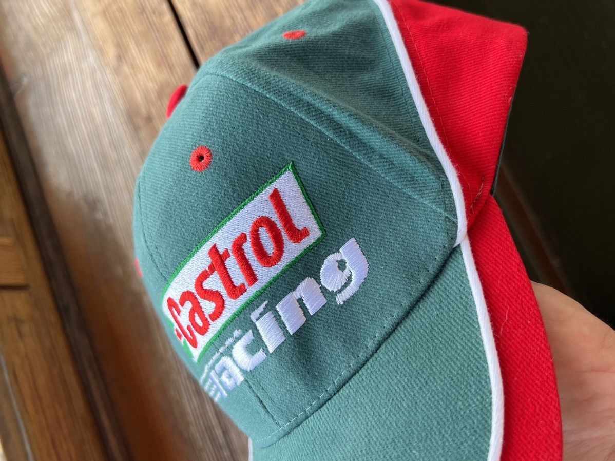 Japanese Brand Vintage Castrol Motor Oil Racing Team Formula One F1 Cap Size ONE SIZE - 4 Thumbnail