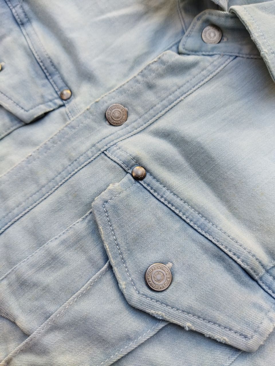 Tornado Mart Tornado Mart Stretch Denim Shirt - Size L Size US L / EU 52-54 / 3 - 5 Thumbnail