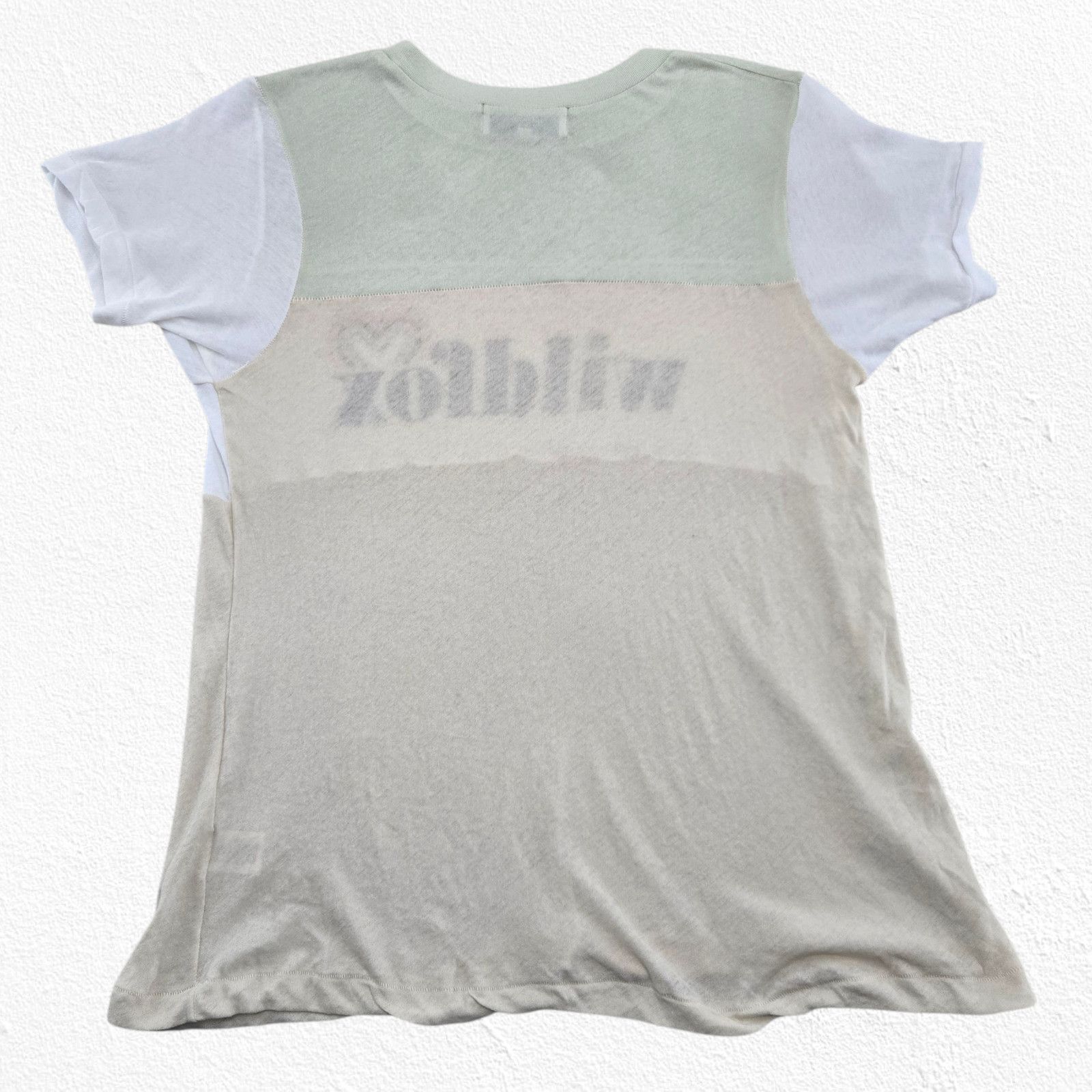 Wildfox Wildfox Colorblock Heart Logo Semi-Sheer T-Shirt Size XS Size XS / US 0-2 / IT 36-38 - 9 Thumbnail